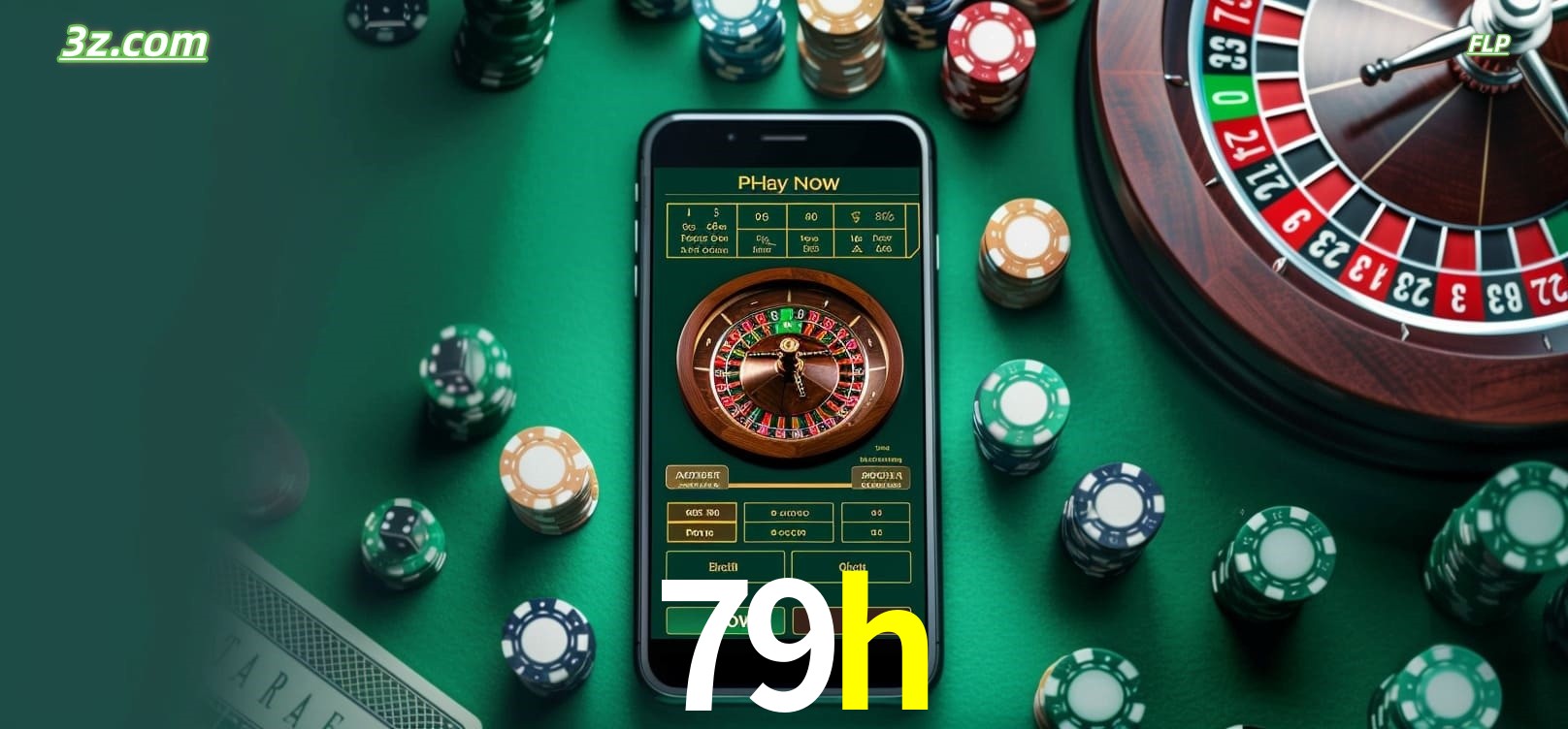 Roleta online no cassino 79h disponível em celular e computador